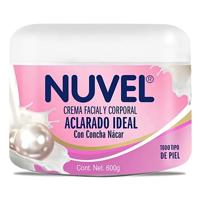 Crema Corporal Nuvel Aclarado Concha Nácar 600g