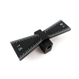 Taytools 465487 Dovetail Marking Jig Dovetail Marker Guide Anodized Aluminum for Stock up to 1"-1/16" Thick with 1:5 and 1:8 Slopes