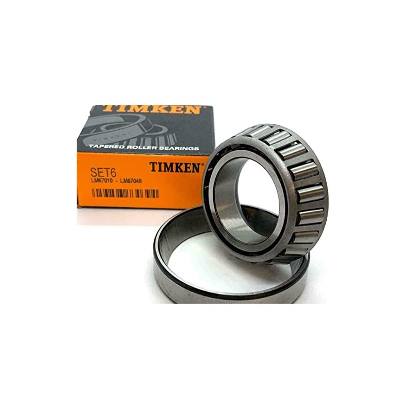 TIMKEN LM67048/LM67010 1-1/4" Bore Tapered Roller Wheel Bearing Set A6