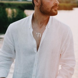 URONE Chai Necklace for Women Sterling Silver Jewish Hebrew Necklace Jewish Jewellery Gift for Women Men