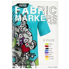 VViViD 8-Color Fabric & Textile Marker Permanent Non-Toxic Bundle With UV protection
