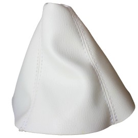 Kar Designers Fits 04-06 Pontiac GTO Real Leather Manual Shift Boot White