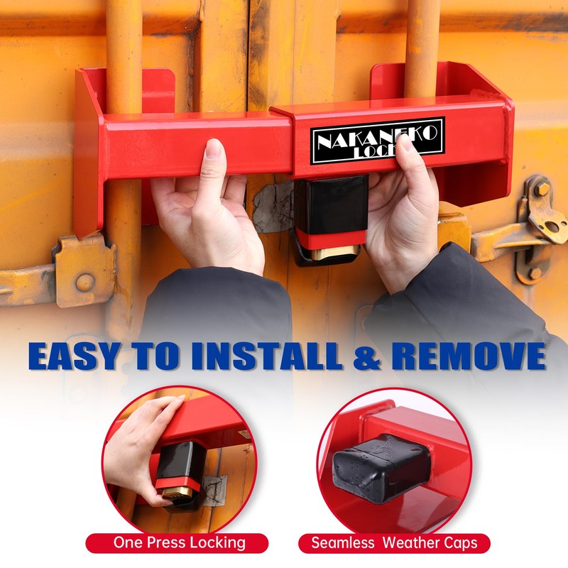 NAKANEKO Container Locks, Heavy Duty Cargo Lock, Container Door Locks,