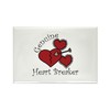 CafePress Genuine Heart Breaker Magnets Rectangle Magnet, 3"x2" Refrigerator Magnet