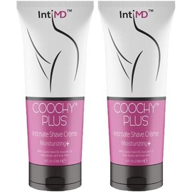 IntiMD COOCHY PLUS (2 Pack) Intimate Shave Cream Rash-Free With MOISTURIZING+ 8oz