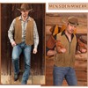 7 Piece Cowboy Fancy Dress Accessory Set for Men, Western