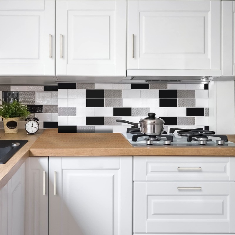 Ravinte 30 Pack 6-1/4 Inch Kitchen Square Cabinet Handles Brushed