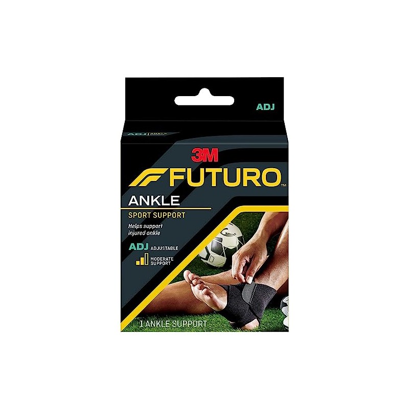 Futuro Sport Adjustable Ankle Support Adjust To Fit, Pack of