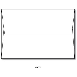 A2 White Envelopes 24lb Square Flap (4 3/8 x 5 3/4). (100)