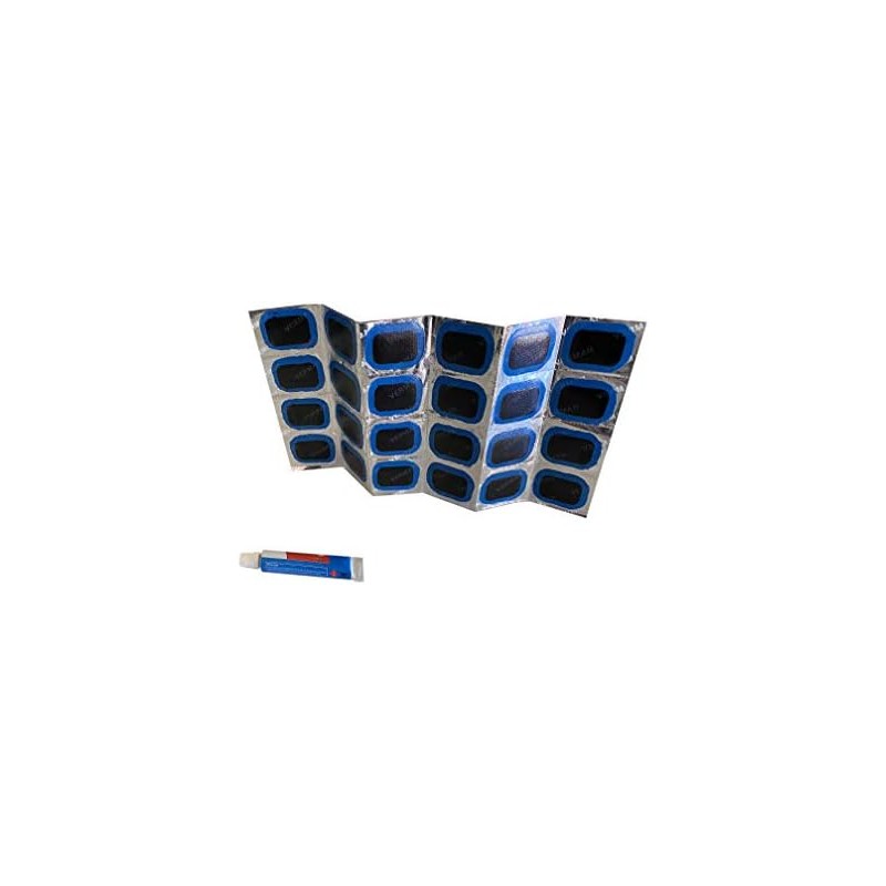 Caja Parche (24 PZ) con Pegamento para Bicicleta
