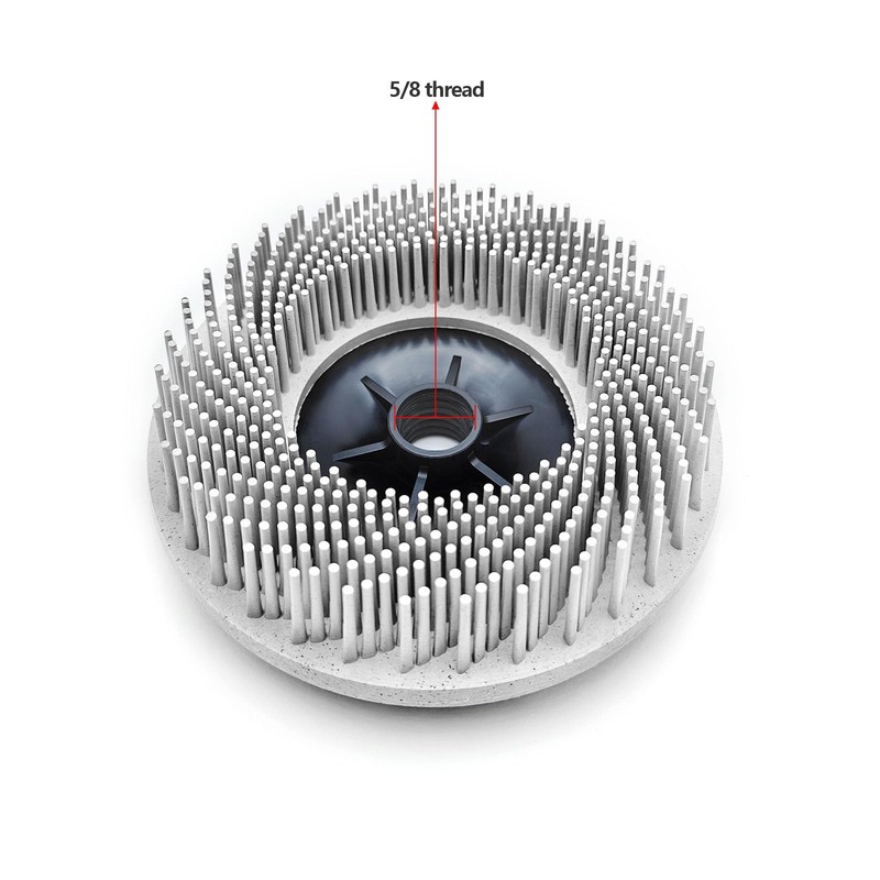 WEXWE Bristle Discs 4.5" 120# WIHTE with 5/8-11 Thread Fast