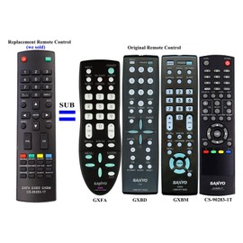 New Replaced Remote MC42NS00 Replaced for Sanyo GXBD GXBM MC42NS00 CS-90283-1T GXFA Remote Control