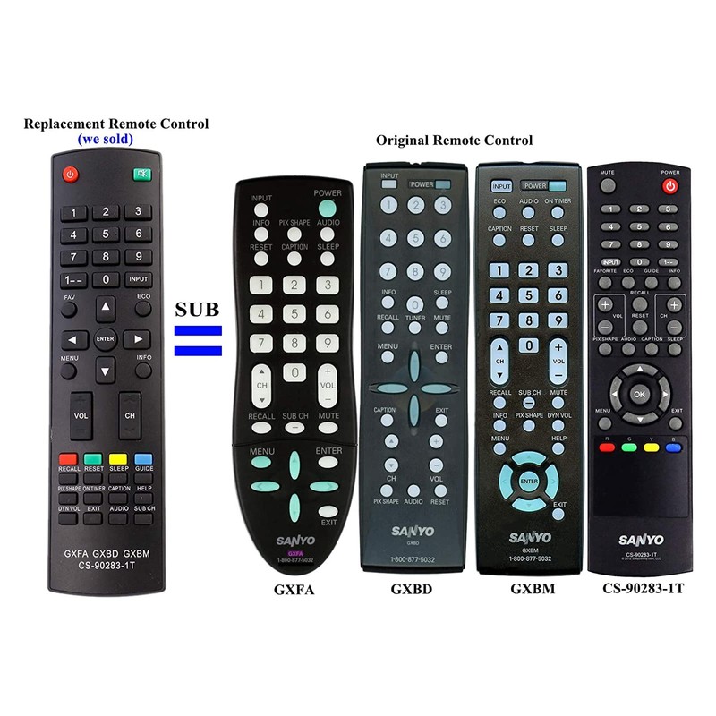 New Replaced Remote MC42NS00 Replaced for Sanyo GXBD GXBM MC42NS00