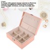 Jewelry Box Organizer 2 Layer Jewelry Storage Case PU Leather
