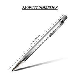 DUMEALAGR Tungsten Carbide Tip Scriber Marking Engraving Pen for Stainless Steel, Ceramics and Glass Carving (Silver)