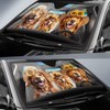 Golden Retriever Car Windshield Sunshades Dog Car Front Window Sun