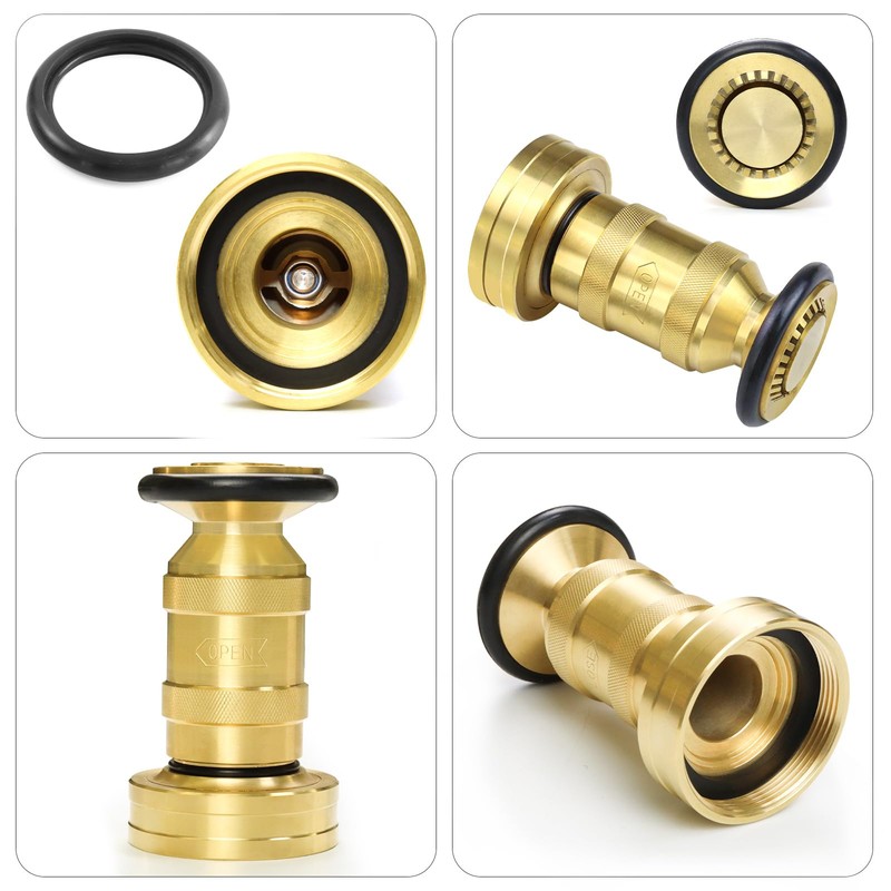 Fire Hose Nozzle 2" NPSH/NPT Fire Fighter Hose Nozzle 100