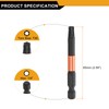 HARFINGTON T30 Torx Head Screwdriver Bit 2.56" (65mm) Long 1/4"