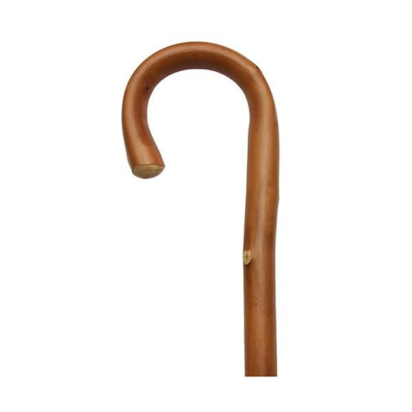Men Stylish Round Nose Crook Cane Scorched Chestnut -Affordable Gift! Item #DHAR-9343500 by HARVY