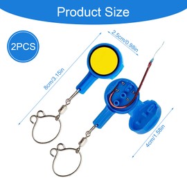Qwrqwr 2PCS Fishing Gear Knot Tying Tool Strong Cover Hooks for Angler Experts Beginners Carp Fish Accessories for Leisure and Travel Use