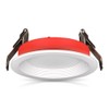 Leviton in. 2 Hour Fire-Rated Round Baffle Slim LED Canless