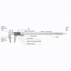 SCITOOLS All-Metal Digital Caliper 0-12" Measuring Tool, Micrometer Caliper with