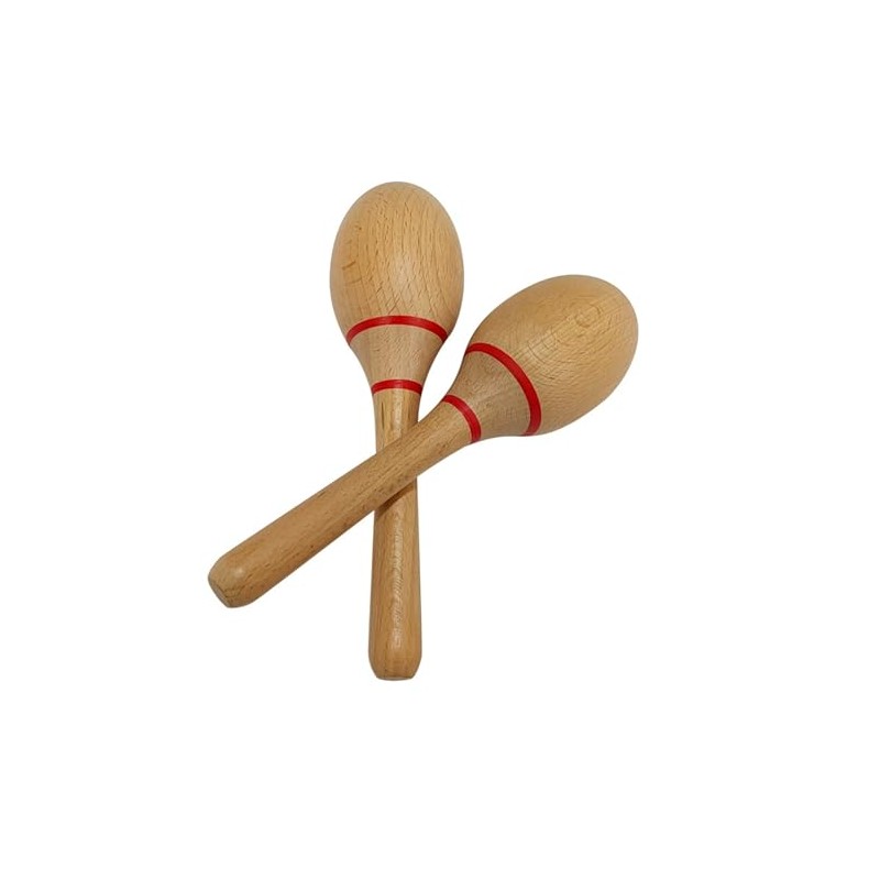 Guijinhao 2Pcs Maracas, Professional Wooden Rumba Shakers Hand Percussion Rattles