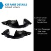 TRQ TRQ Front Inner Fender Liner Set Compatible with 2007-2009