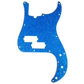 D'Andrea Precision Bass Pickguards for Electric Guitar, Blue Sparkle