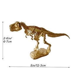 Pasiir Gold Dinosaur Figurine Home Decor, Solid Metal Dinosaur Centerpiece Decoration, Mini Dinosaur Ornament Animal Desk Figurines for Home Office Desktop
