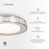 ASD 16 Inch LED Flush Mount Ceiling Light - Modern
