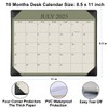 Desk Calendar 2025-2026 with Desktop Mat, 18 Month Small Desk