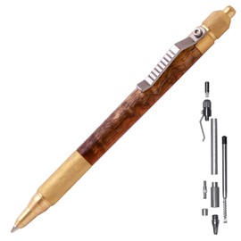 Penn State Industries PKANVBR Anvil EDC Click Ballpoint Pen Kit Woodturning Project (1pack, Brass)