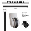 Heiluxe 8Pcs Silicone Luggage Cover Protector, Suitcase Wheel Covers, Silent