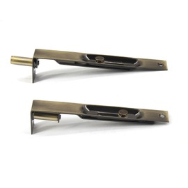 8 Inch Stainless Steel Concealed Door Lock Flush Slide Latch Bolt with Screws Bronze (4 Pieces)