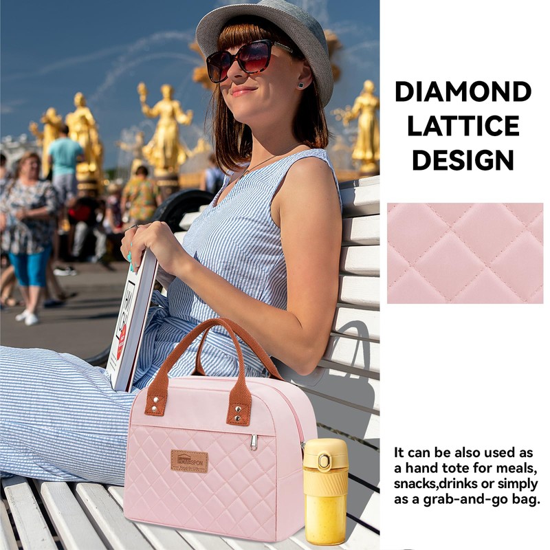 HOMESPON Insulated Lunch Bag for Women Men Adults Lunch Tote