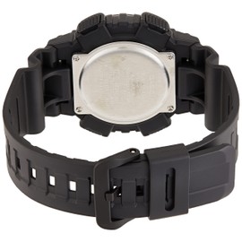 CASIO AEQ110W-1A Unisex Black/Silver Analog/Digital Watch with Black Band