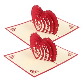 Operitacx 2st Valentine's Day Card Greeting Cards Wedding Valentine's Greetings Card For Wedding Anniversary Birthday Cards All For Anniversary Card Birthday Card High Heart Redemption Cards On