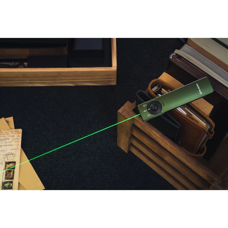 Olight Arkfeld Pro OD Green CW w/Amercian Flag, LED Light/UV/Green
