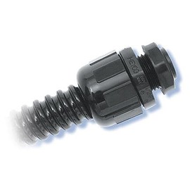 Heyco 8400 3/8" Liquid Tight Conduit Fitting Blk W/8463 Nut (20 Pack)