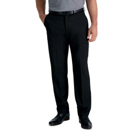 Haggar Men's Smart Wash Performance Suit Separate Pant-Regular and Big & Tall Sizes, Black, 42W x 32L US