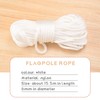 Peakloong 50 Feet x 1/4inch Flag Pole Halyard Rope with