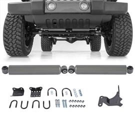Getanye N3 Dual Steering Stabilizer 8734930 Replacement for 2007-2018 Jeep Wrangler JK