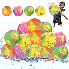 Water Balls, Pack of 12, Water Bombs, Reusable, Small Water Ball, Pool Toy, Water Balloons, Suitable for Summer, Outdoor, Beach Party