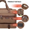 WITZMAN Canvas Weekender Bag Mens Overnight Bag for Traveling Carry
