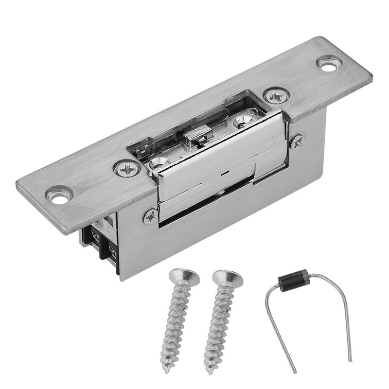 Adjustable Narrow Type Electric Strike Door Lock Double Unlock Mode