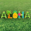 Aloha Plastic Yard Sign Set, 5 Pieces