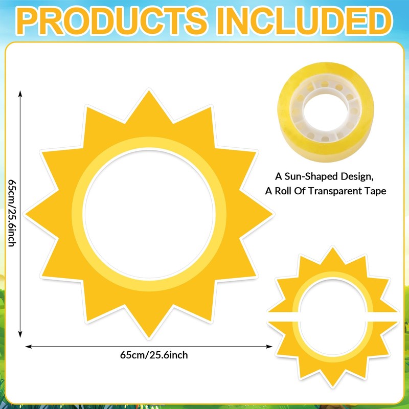 Sun Photo Booth Props Sunshine Theme Photo Frame Party Supplies