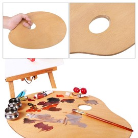 cigemay Paint Tray Acrylic Paint Wooden Palettes Paint Trays Painting Tool for Children