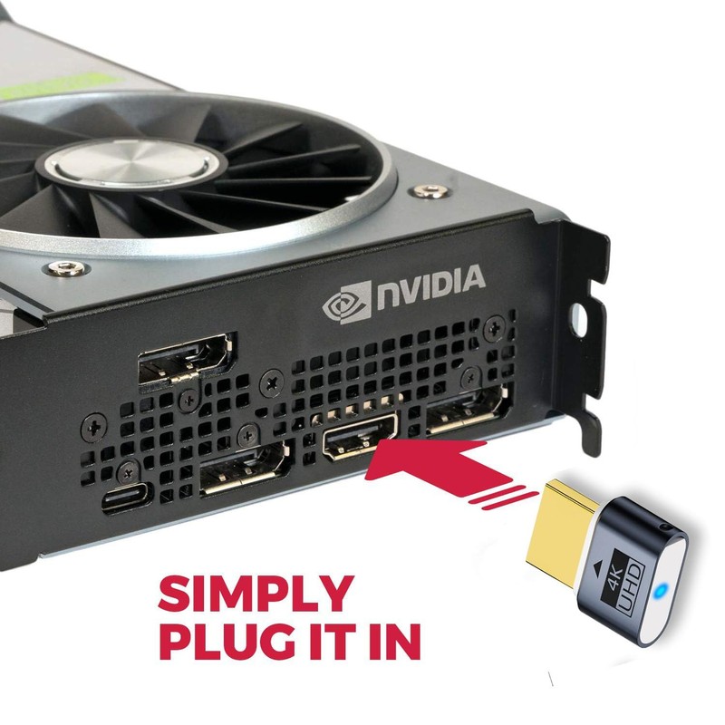 FASTELECTRIC HDMI Interface Analog Plug 4K Display Emulator Host Display